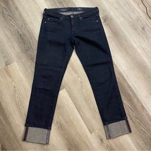 Adriano Goldschmeid Women’s The Stevie Cuff Ankle Cropped Jeans Sz 26